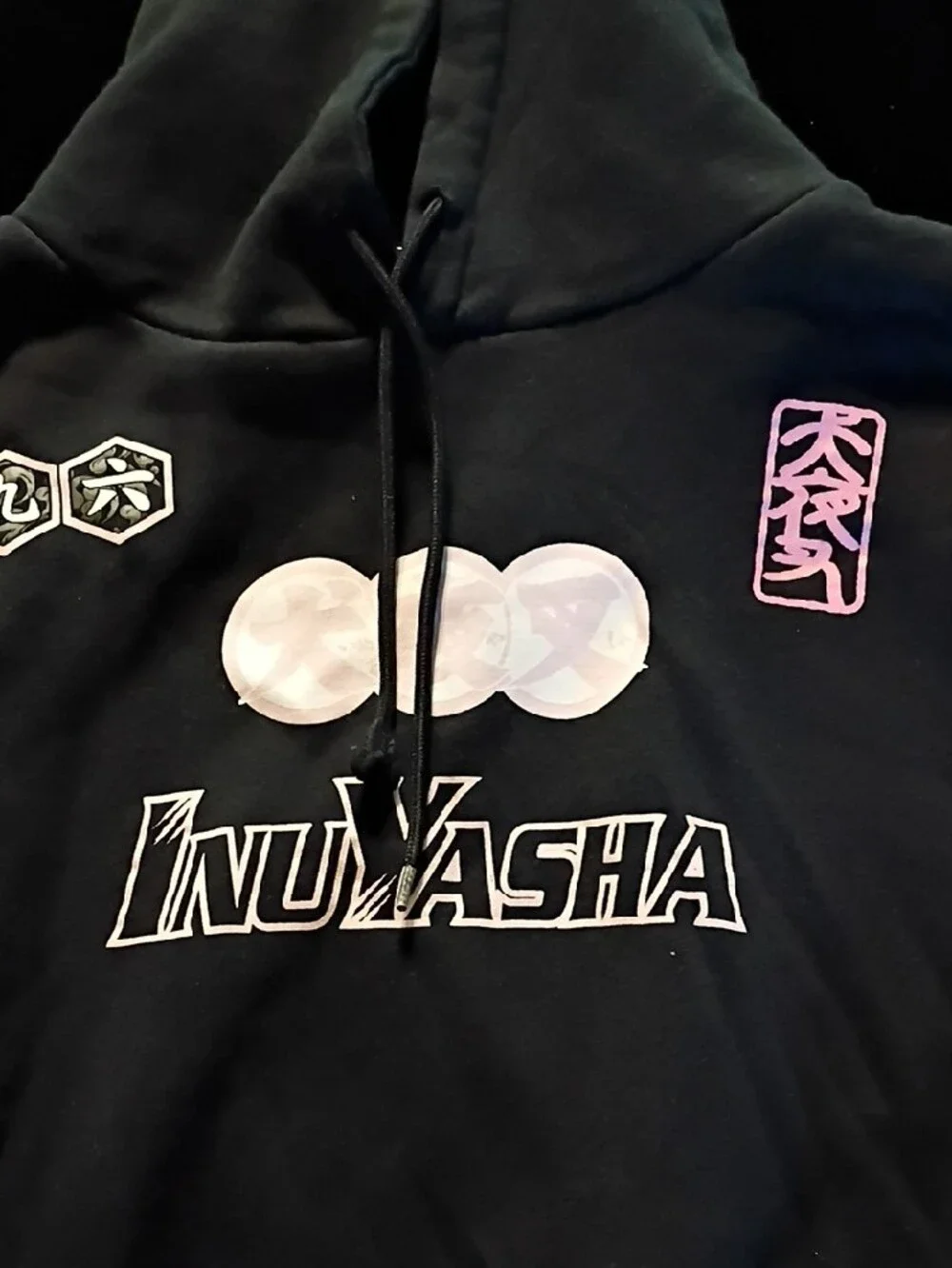 Inuyasha Black Graphic Hoodie